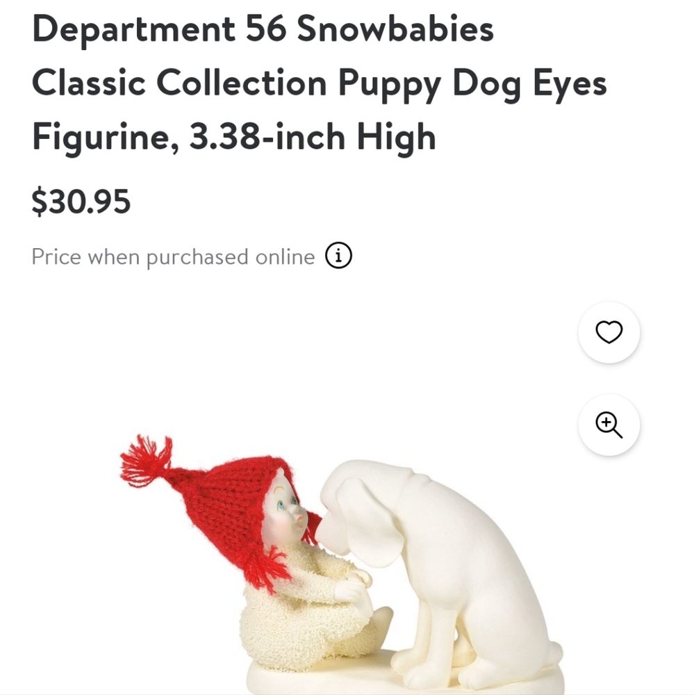 Snowballed Puppy Dog Eyes Brand New!
